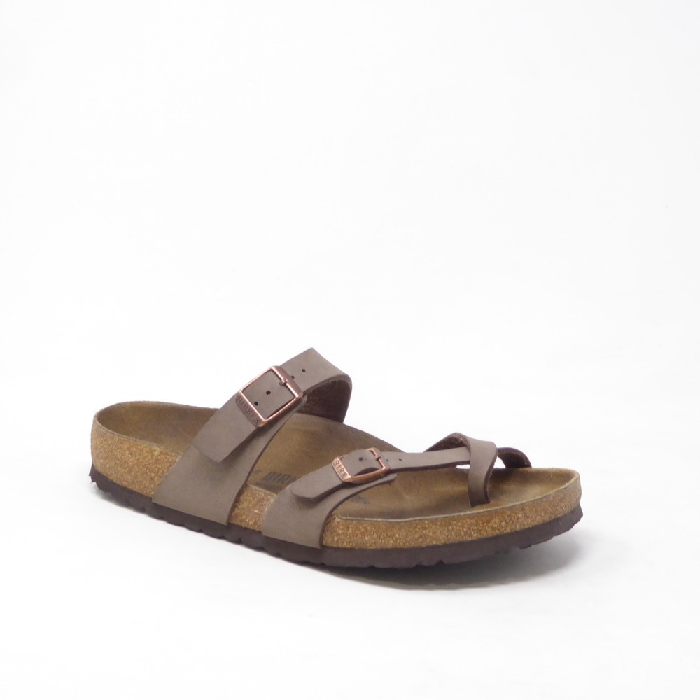 Birkenstock Womens Mayari Sandals Brown Strappy Toe Loop 41 / 10 Reg